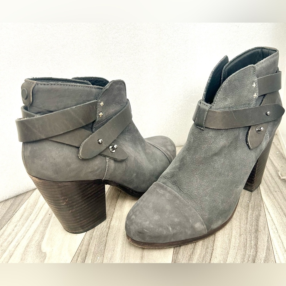 Rag and Bone Harrow suede ankle boots size 39 Dark Gray - Picture 3 of 11